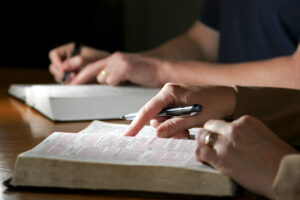 Bible with Pen